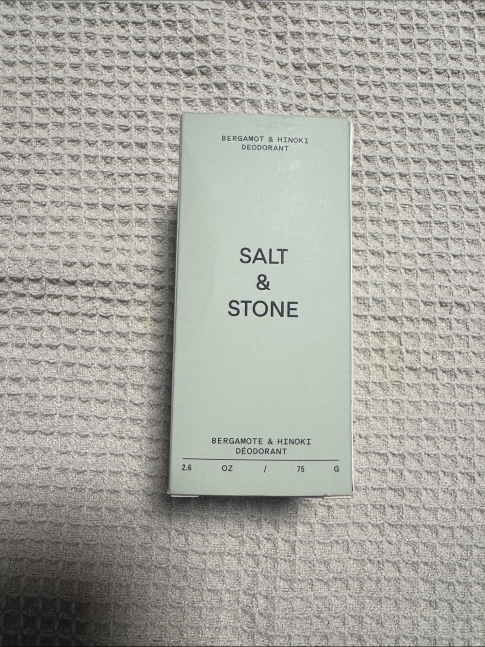 Salt & Stone Bergamot & Hinoki deodorant stick - New in box